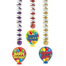 Folat 04595 Hangers Balloons-3 Pieces, Multi-Colored