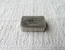 ANTIQUE, VICTORIAN, SILVER MINI VINAIGRETTE, BIRM 1842, EDWARD SMITH, 9.26gs AF