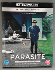 Parasite  4K UltraHD + Blu-ray Black and White 3 Disc Edition with Slipcover