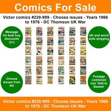 Victor comics #220-999 - Choose issues - Years 1966 to 1976 - DC Thomson UK War