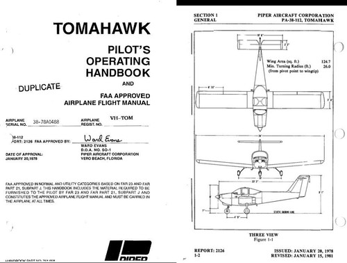 Piper tomahawk pilot - piper,