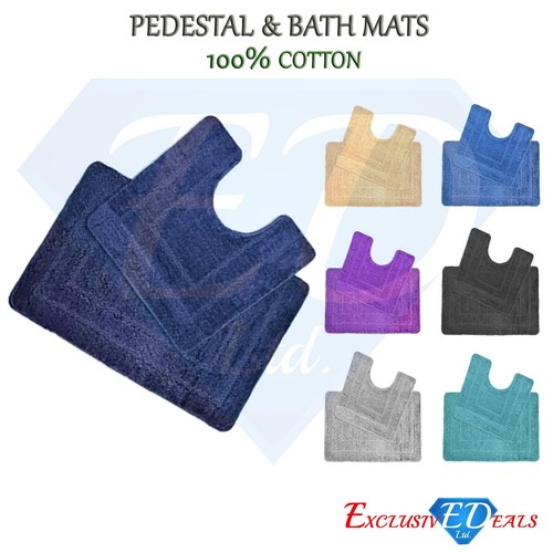 100 cotton bath mat 2pc - 100%, set