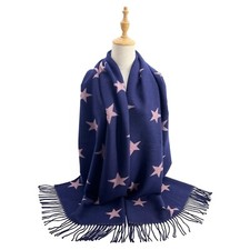 New Star Print Soft Wool Women