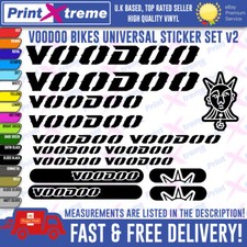 VOODOO BIKES Decal Stickers Vinyl Mountain Cycling MTB UNIVERSAL top Quality V2