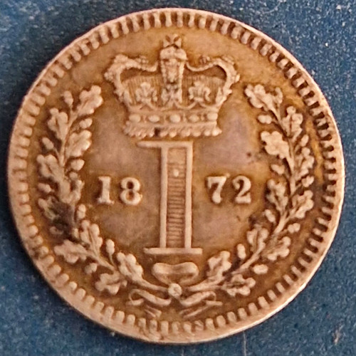 1872 maundy penny - 1872,
