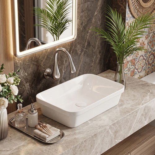 White ceramic countertop - ceramic,