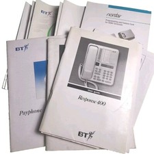 12x BT User Guide Vintage Book Lot Norstar Payphone Response