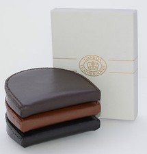 Mens Womens Real Leather Coin