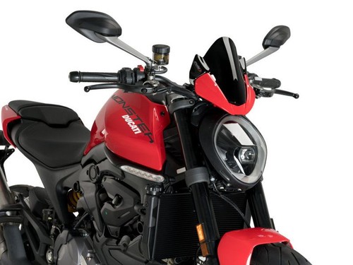 Puig black sport screen ducati - black,