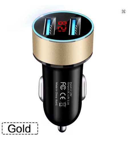 Dual usb car charger cigarette - dual,