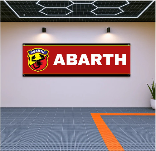 Abarth racing flag 71x24 - flag, –