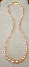 BABY PINK "PEARL " NECKLACE