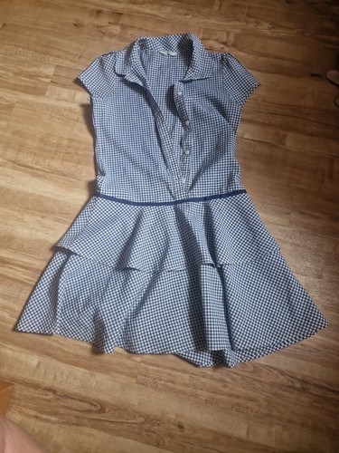Girls school blue - school, gingham