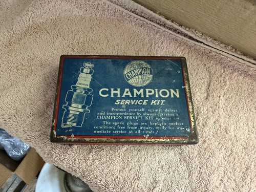 Champion spark plug - plug, tin