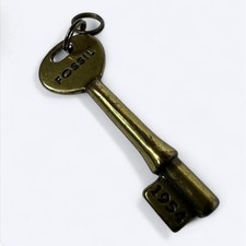 Fossil Brass 1954 Key Bag Purse Charm Keychain Replacement Accessory