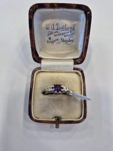 Vintage 18ct amethyst - 18ct,