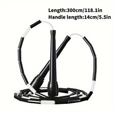 Adjustable Length Beaded Jump Rope for Fitness