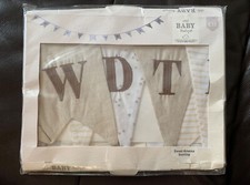 BNIB Next baby unisex nursery decor Bunting ‘sweet dreams’