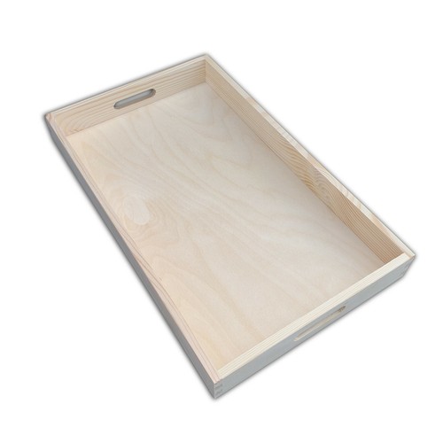 Large wooden serving tray - large,