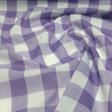 Polycotton Fabric 1" Gingham