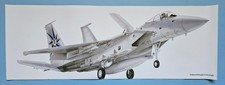 US Fighter & Attack Aircraft Types Artwork - Multiple Types - Large 81 x 29cm