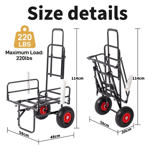 Fishing trolley folding buggy - fishing,