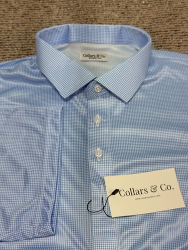 Collars blue houndstooth - &,