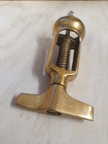 Vintage brass cork screw - vintage,