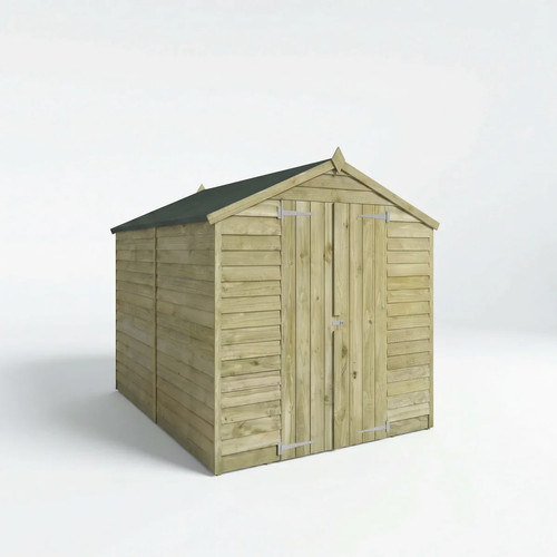 8x6 wooden garden shed - 8x6, overlap