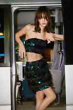 Nasty Gal Premium Mixed Fringe Sequin Tailored Bralette Size 10