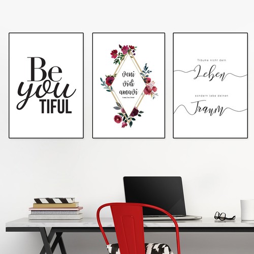 Juniwords poster with frame - with,