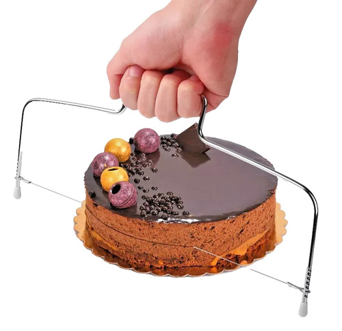 Double line cake cut - double,