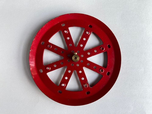 Original meccano red pulley - original,