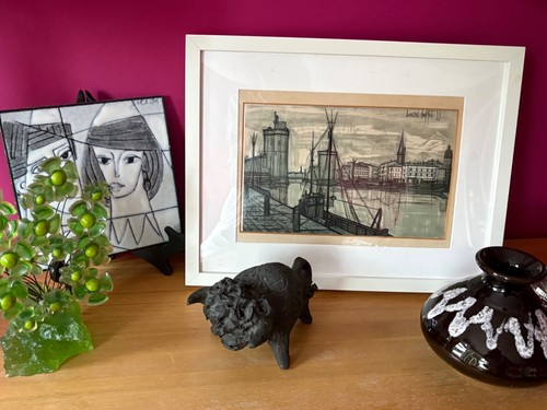 Vtg print bernard - ,