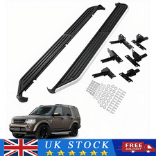 Side Steps For Land Rover Discovery 3 & 4 Running Boards Black&silver 2004-2016