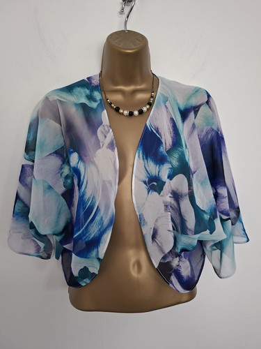 Joseph ribkoff sheer blue and - ribkoff,