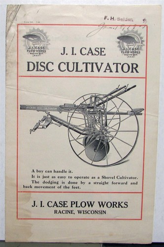 1910 case disc cultivator - 1910,