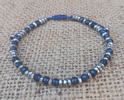 Faceted blue ink kyanite - kyanite, &