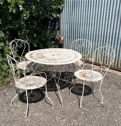 Vintage wrought iron french - vintage,