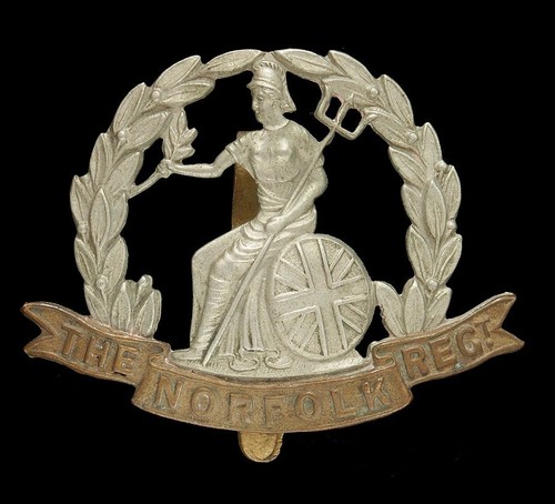 Norfolk regiment cap - regiment, badge