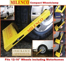 Milenco Compact Wheel Clamp – Caravan / Motorhome / Camper Van + Storage Bag