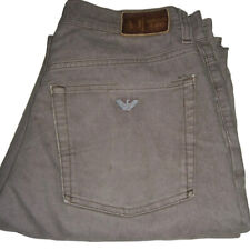 Armani Jeans J16 Regular Fit Stretch Denim W32 L34 Brown Mens AJ Straight Leg