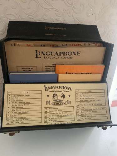 Antique linguaphone boxed set - linguaphone,