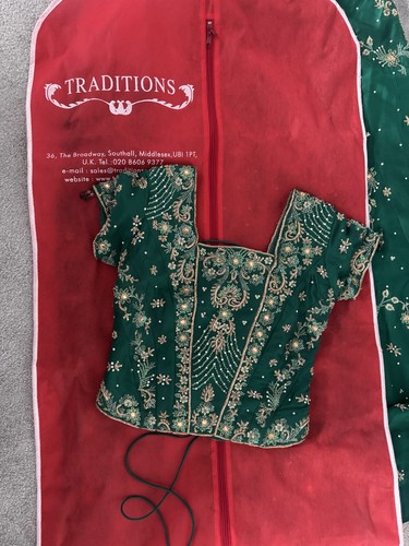 Beautiful green bridal lengha - beautiful,