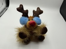 Tesco Chilly &Friends Ralph Reindeer with ear muffs 2007 small soft toy plush