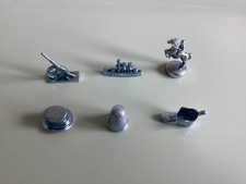 SET OF 6 (SIX) MONOPOLY METAL
