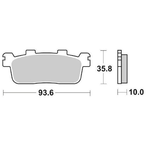 Brake pads pair 195ms - brake,