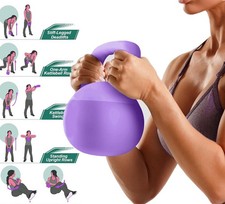 Kettlebell Weights 4kg 5kg Rubber Strength Training, HIIT & Home Workout Bells
