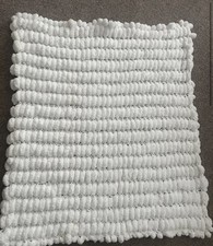 Pom Pom Blanket White 20 X 18 Inches