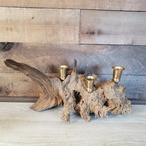 Oak driftwood candle - oak, 3-